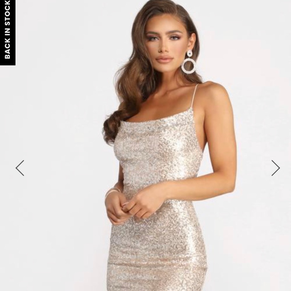 Gold dress. Brand new with tags.